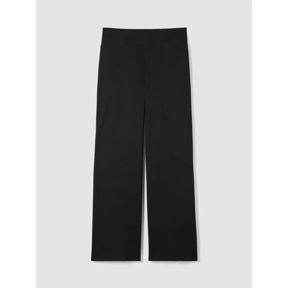 Eileen Fisher Flex Ponte High Waisted Pants Black XXS‎ NWT Womens Luxury $198